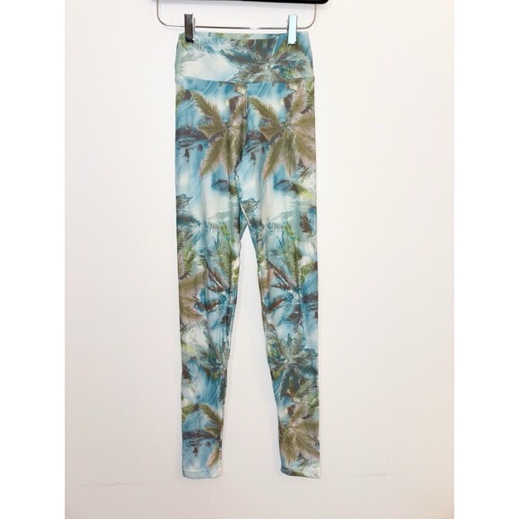 Liquido Leggings Tropical Print Size Small - Picture 1 of 3